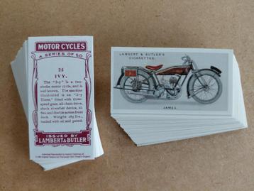 Motor Cycles complete set 50 cigarette cards motoren REPRO beschikbaar voor biedingen