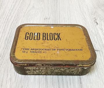 Gold Block The Aristocrat Of Pipe Tobacco blik