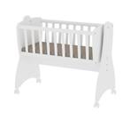 Witte Babywieg met Wieltjes, Ophalen, Gebruikt, Wieg
