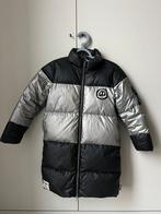 Nununu winterjas lang dons metallic zwart 122/128, Kinderen en Baby's, Kinderkleding | Maat 122, Ophalen of Verzenden, Zo goed als nieuw