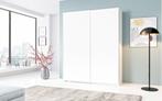 Witte Schuifdeurkast * ACTIEPRIJS *, Huis en Inrichting, Kasten | Kledingkasten, Overige materialen, 150 tot 200 cm, Nieuw, Met hangruimte