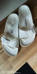 Birkenstock 37, Slippers, Wit, Ophalen of Verzenden, Gedragen
