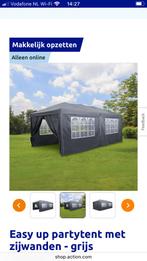 Partytent antraciet 6 x 3, Opvouwbaar, Partytent, Minder dan 4 meter, Zo goed als nieuw