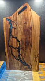 Serveerplank met Lichtenberg effect en epoxy, Ophalen of Verzenden, Nieuw, Overige vormen, Hout