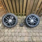 JR-Wheels JR28 Velgen 18 Inch Gloss Black Machined Face, Auto diversen, Velgen, Ophalen