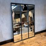 Industriële spiegel, antiek raam met spiegel, stalen raam, Ophalen, Zo goed als nieuw, Rechthoekig, Minder dan 100 cm