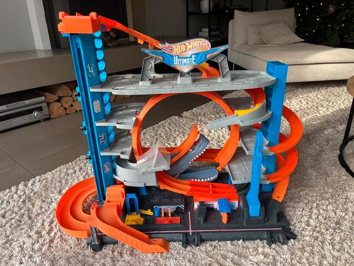 Hot Wheels City Ultimate Garage - Uitstekende staat, Kinderen en Baby's, Speelgoed | Racebanen, Gebruikt, Racebaan, Handmatig