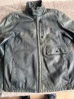 G-Star leren jas - Maat L - Grijsgroen, Ophalen of Verzenden, Zo goed als nieuw, Maat 52/54 (L), Groen