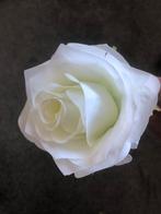 Zijden witte roos - nieuw - kunstbloemen, Nieuw, Binnen, Ophalen of Verzenden