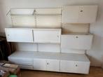 Groot Wandmeubel Pastoe M-serie, Ophalen, 250 tot 300 cm, Gebruikt, Met lade(s)