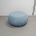 Poef / hocker Arper - blauwe stof, Ophalen, Gebruikt, Rond, X