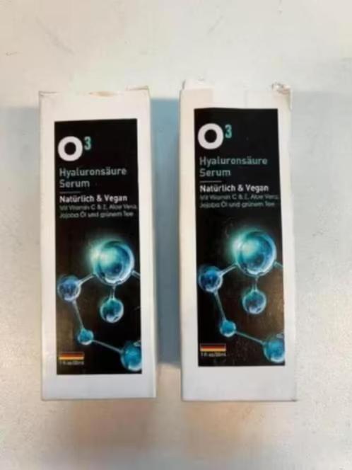 NIEUW! O3 hyaluronzuur serum 2 flessen €10,99, Sieraden, Tassen en Uiterlijk, Uiterlijk | Gezichtsverzorging, Nieuw, Verzorging