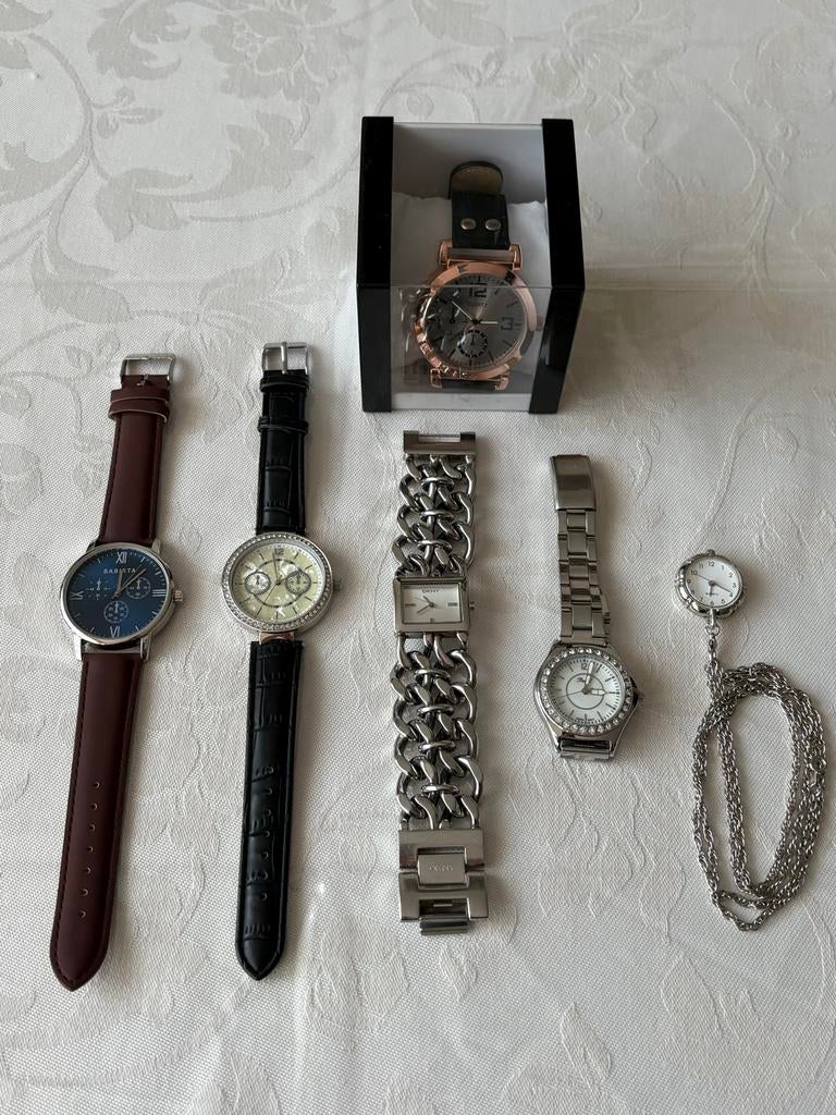 Diverse horlogecollectie, Overige merken, Staal, Polshorloge, Ophalen of Verzenden