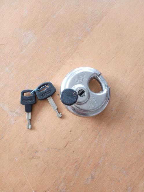 Diskusslot, ABUS, Hangslot, Doe-het-zelf en Verbouw, Hang- en Sluitwerk, Zo goed als nieuw, Slot, Koper of Messing, Ophalen