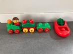 Duplo Lego trein met wagons, duplo boot, Ophalen of Verzenden, Zo goed als nieuw, Duplo