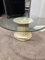 Salontafel - glas/marmer - 95x40H, Huis en Inrichting, Tafels | Salontafels, Ophalen, 1025xe, 100 tot 150 cm, 50 tot 100 cm