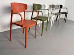 122x Kantinestoelen met armleuningen, Huis en Inrichting, Stoelen, Ophalen, Zwart, Nieuw, X