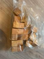 Houten kubussen 3x3 cm blokken knutselspullen, Ophalen of Verzenden, Zo goed als nieuw