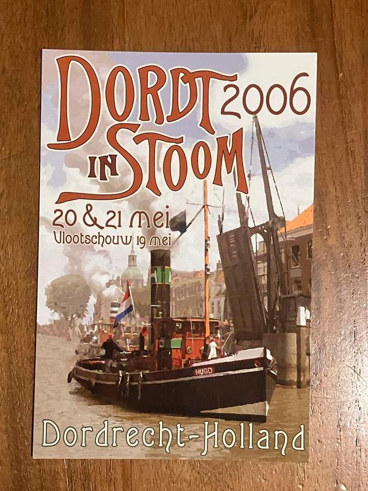 Dordrecht. Dordt in Stoom 2006, Verzamelen, Scheepvaart, Gebruikt, Kaart, Foto of Prent, Motorboot, Ophalen of Verzenden