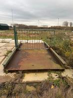 Loopbrug met hek - 4.05m lang, Ophalen, Gebruikt, IJzer
