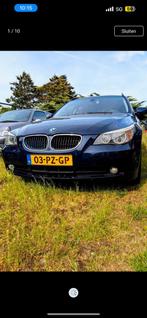 Leuke bmw 525 5 serie benzine, Automaat, Stof, Blauw, Stationwagon