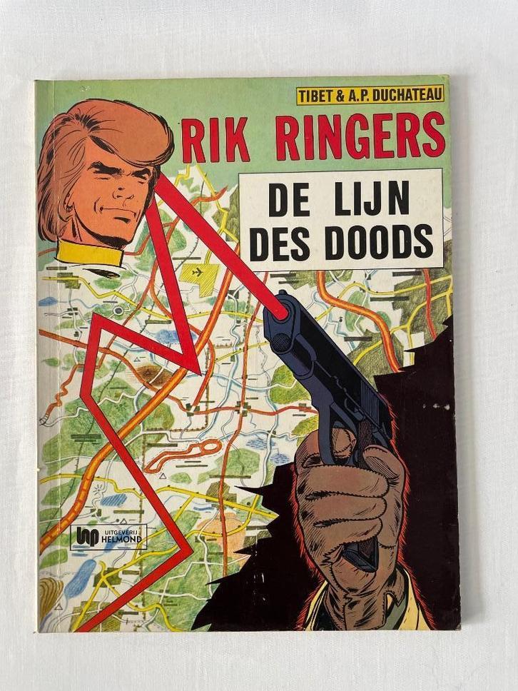 Rik Ringers - De lijn des doods 1e druk 1976, Boeken, Stripboeken, Gelezen, Eén stripboek, Ophalen of Verzenden