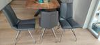 3 Eetkamerstoelen zgan Xooon Artella, Huis en Inrichting, Ophalen, Zo goed als nieuw, Grijs, Drie