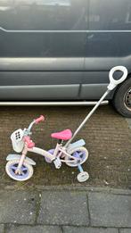Meisjes fiets 10 inch, Fietsen en Brommers, Fietsen | Driewielers, Gebruikt, Duwstang, Ophalen