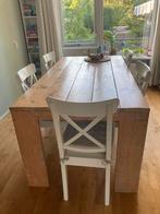 6-persoons eettafel van steigerhout180cm, Huis en Inrichting, Tafels | Eettafels, Ophalen, 50 tot 100 cm, Zo goed als nieuw, Vijf personen of meer