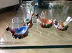 Bijzondere Glazen met Figuurtjes, Huis en Inrichting, Keuken | Servies, Ophalen, Glas of Glazen, Gebruikt, Glas