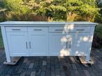 Kersenhouten Dressoir - Wit Gelakt, Ophalen, Gebruikt, 200 cm of meer, 25 tot 50 cm
