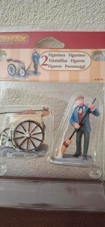 Lemax figurinr Street Sweeper, Set 2 - Artikelnummer: 32150, Diversen, Kerst, Nieuw, Ophalen of Verzenden