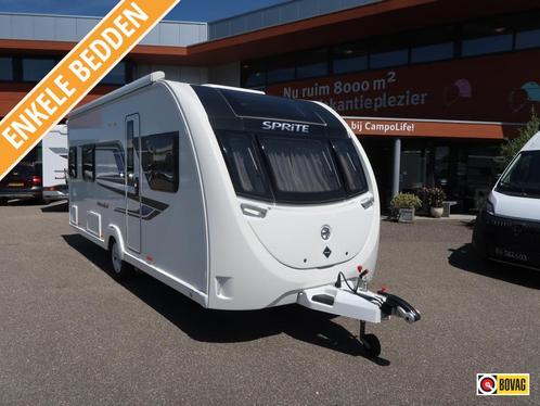 Sprite Mondial 490 SE MET MOVER EN LUIFEL, Caravans en Kamperen, Caravans, tot en met 4, Standaardzit, Sprite, 2 aparte bedden