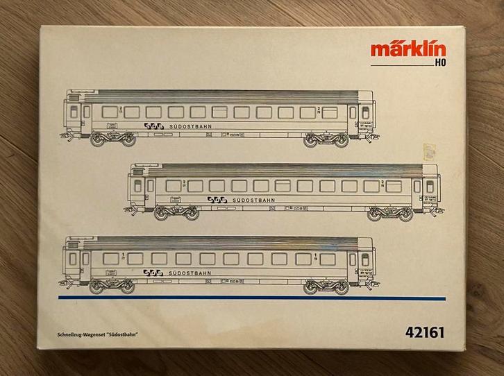 Märklin HO 42161 ZWITSERSE WAGONSET SOB €, Hobby en Vrije tijd, Modeltreinen | H0, Nieuw, Wagon, Wisselstroom, Märklin, Ophalen of Verzenden