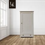 Landelijke klassieke linnenkast, eendeurskast, biedermeier, Ophalen of Verzenden