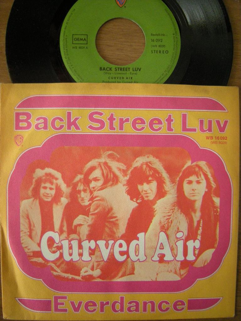 Curved Air (Back Street Luv), Cd's en Dvd's, Gebruikt, 7 inch, Single, Ophalen of Verzenden