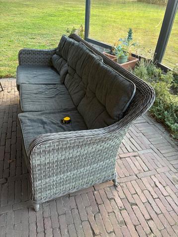 Tuinbank / loungebank met 2 stoelen – set voor in de tuin beschikbaar voor biedingen