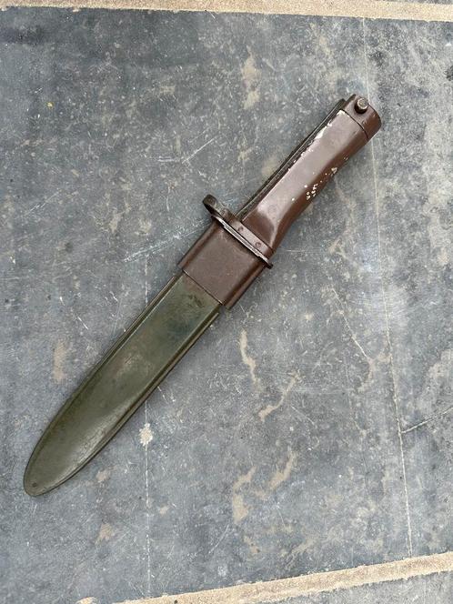 AR10 Bajonet met Schede - Zeldzaam!, Verzamelen, Militaria | Algemeen, Landmacht, Mes of Dolk, Nederland, Ophalen of Verzenden
