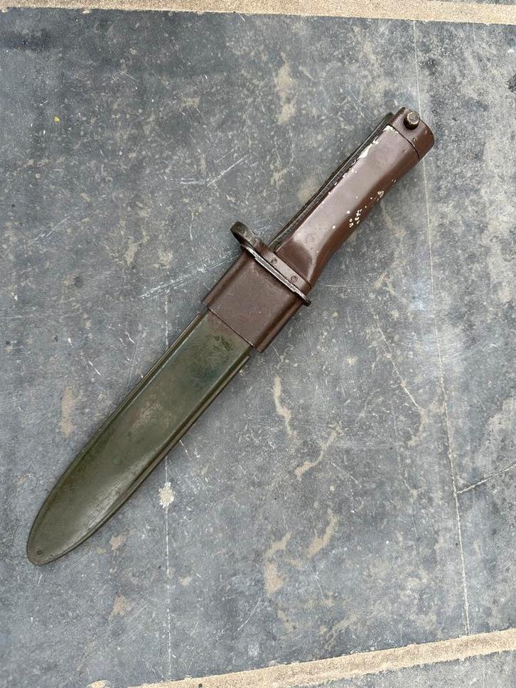 AR10 Bajonet met Schede - Zeldzaam!, Verzamelen, Militaria | Algemeen, Landmacht, Mes of Dolk, Nederland, Ophalen of Verzenden