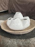 Prachtige witte vaas, Ophalen, Wit, Aardewerk of Porselein, Zo goed als nieuw