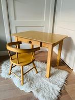 Vintage peuterbureau Van Dijk tafeltje stoeltje peuter, Ophalen, Zo goed als nieuw, Tafel(s) en Stoel(en)