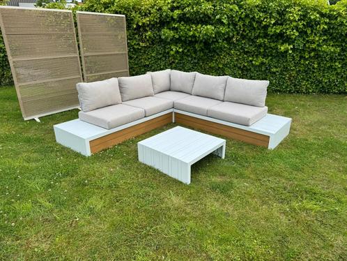 Nieuw in doos thuisbezorgd buitenbank loungebank bankje, Tuin en Terras, Tuinsets en Loungesets, Nieuw, Meer dan 8 zitplaatsen
