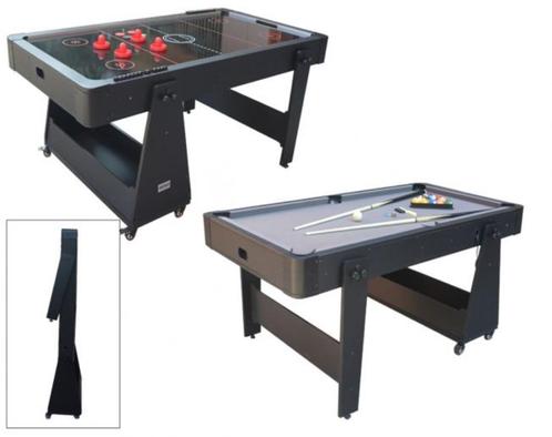 TopTable Twist 2-1 Junior 5ft Grijs Zwart Pooltafelland, Sport en Fitness, Biljarten en Poolen, Nieuw, Pooltafel, Verzenden