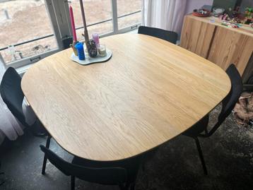 WOOOD Tablo eettafel met organisch blad van eiken - Ø130cm beschikbaar voor biedingen