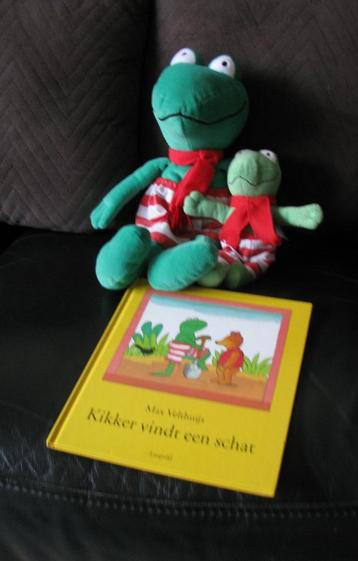 Grote kikker + klein kikker + boekje. Max Velthuijs beschikbaar voor biedingen