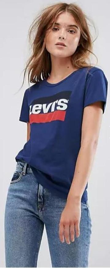 Gaaf blauw vintage look LEVI'S shirt maat 10/140.   beschikbaar voor biedingen