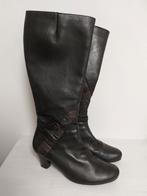 Verhulst knielaarzen wijdte H maat 39 zwart met gesp detail, Hoge laarzen, Zwart, Verhulst, Ophalen of Verzenden