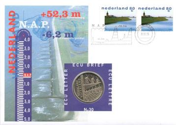 Nederland ECU brief nr 30 Nederland waterland 1998  beschikbaar voor biedingen