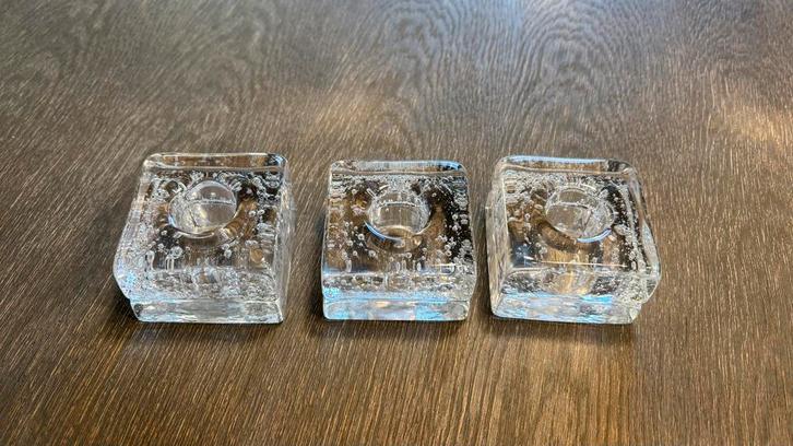 Leerdam Meydam Kandelaars met Potas Bellen, Huis en Inrichting, Woonaccessoires | Kandelaars en Kaarsen, Zo goed als nieuw, Kandelaar