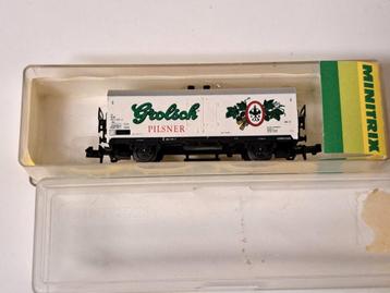 Minitrix NS koelwagon Grolsch Pilsner, art. 13810 beschikbaar voor biedingen
